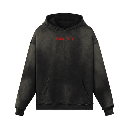 Psalm 31:1 Faded Oversized Hoodie